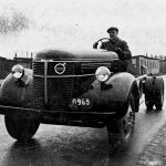 0 omslag provkörning av lastbilschassie 1950-talet Värmland